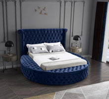 Load image into Gallery viewer, Luxus Navy Velvet King Bed (3 Boxes)