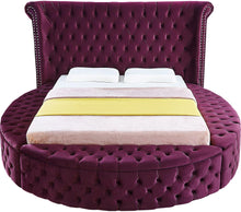 Load image into Gallery viewer, Luxus Purple Velvet Full Bed