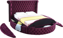 Load image into Gallery viewer, Luxus Purple Velvet Full Bed