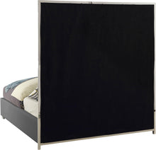 Load image into Gallery viewer, Milan Grey Faux Leather King Bed