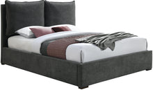 Load image into Gallery viewer, Misha Pepper Black Polyester Fabric King Bed (3 Boxes)