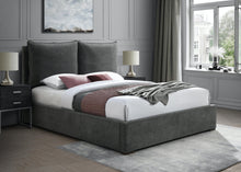 Load image into Gallery viewer, Misha Pepper Black Polyester Fabric Queen Bed (3 Boxes)