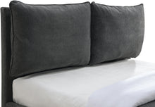 Load image into Gallery viewer, Misha Pepper Black Polyester Fabric Queen Bed (3 Boxes)
