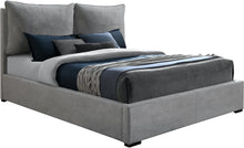 Load image into Gallery viewer, Misha Light Grey Polyester Fabric King Bed (3 Boxes)