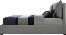 Load image into Gallery viewer, Misha Light Grey Polyester Fabric Queen Bed (3 Boxes)