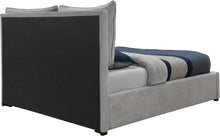 Load image into Gallery viewer, Misha Light Grey Polyester Fabric King Bed (3 Boxes)