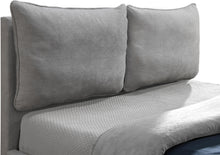 Load image into Gallery viewer, Misha Light Grey Polyester Fabric Full Bed (3 Boxes)