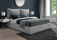 Load image into Gallery viewer, Misha Light Grey Polyester Fabric Queen Bed (3 Boxes)