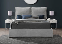 Load image into Gallery viewer, Misha Light Grey Polyester Fabric King Bed (3 Boxes)