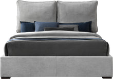 Load image into Gallery viewer, Misha Light Grey Polyester Fabric King Bed (3 Boxes)
