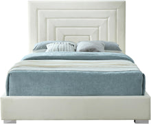 Load image into Gallery viewer, Nora Cream Velvet Full Bed