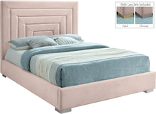 Load image into Gallery viewer, Nora Pink Velvet Full Bed