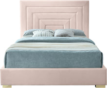 Load image into Gallery viewer, Nora Pink Velvet Full Bed