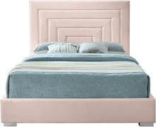 Load image into Gallery viewer, Nora Pink Velvet Full Bed