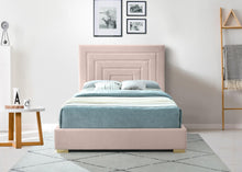 Load image into Gallery viewer, Nora Pink Velvet Full Bed