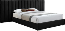 Load image into Gallery viewer, Pablo Black Velvet Queen Bed
