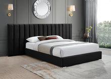 Load image into Gallery viewer, Pablo Black Velvet Queen Bed