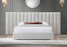 Load image into Gallery viewer, Pablo Cream Velvet Queen Bed