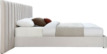 Load image into Gallery viewer, Pablo Cream Velvet Queen Bed
