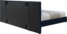 Load image into Gallery viewer, Pablo Navy Velvet King Bed