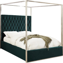 Load image into Gallery viewer, Porter Green Velvet King Bed