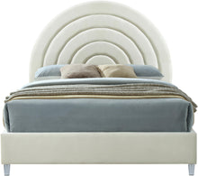 Load image into Gallery viewer, Rainbow Cream Velvet King Bed