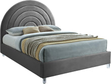 Load image into Gallery viewer, Rainbow Grey Velvet Full Bed