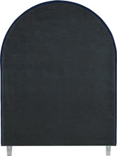 Load image into Gallery viewer, Rainbow Navy Velvet Twin Bed