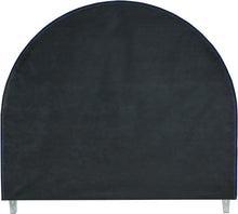 Load image into Gallery viewer, Rainbow Navy Velvet King Bed