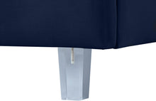 Load image into Gallery viewer, Rainbow Navy Velvet King Bed