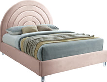 Load image into Gallery viewer, Rainbow Pink Velvet Queen Bed