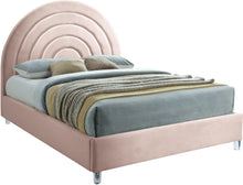 Load image into Gallery viewer, Rainbow Pink Velvet King Bed