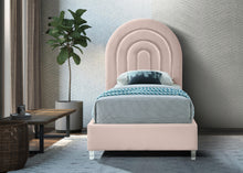 Load image into Gallery viewer, Rainbow Pink Velvet Twin Bed