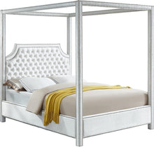 Load image into Gallery viewer, Rowan White Velvet King Bed (3 Boxes)