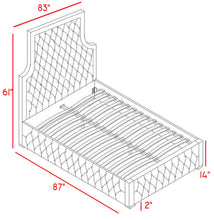 Load image into Gallery viewer, Sedona Black Velvet King Bed