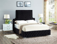 Load image into Gallery viewer, Sedona Black Velvet King Bed