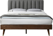 Load image into Gallery viewer, Vance Grey Linen Fabric Queen Bed (3 Boxes)