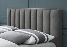 Load image into Gallery viewer, Vance Grey Linen Fabric King Bed (3 Boxes)