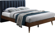 Load image into Gallery viewer, Vance Navy Linen Fabric King Bed (3 Boxes)