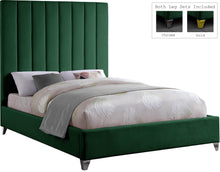 Load image into Gallery viewer, Via Green Velvet Full Bed