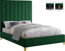 Load image into Gallery viewer, Via Green Velvet Queen Bed