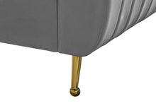 Load image into Gallery viewer, Zara Grey Velvet Twin Bed (3 Boxes)