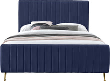 Load image into Gallery viewer, Zara Navy Velvet King Bed (3 Boxes)