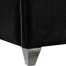 Load image into Gallery viewer, Zuma Black Velvet Queen Bed