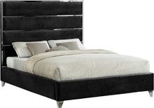 Load image into Gallery viewer, Zuma Black Velvet King Bed