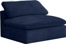 Load image into Gallery viewer, Cozy Navy Velvet Chair