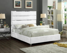 Load image into Gallery viewer, Zuma White Velvet Queen Bed