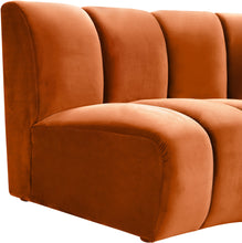Load image into Gallery viewer, Infinity Cognac Velvet 2pc. Modular Sectional
