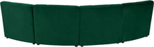 Load image into Gallery viewer, Limitless Green Velvet 4pc. Modular Sectional