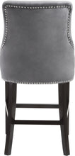 Load image into Gallery viewer, Oxford Grey Velvet Stool